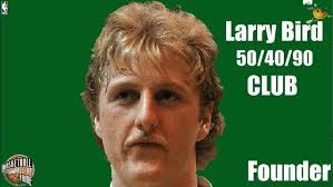 Larry Bird's achievement in the 50-40-90 Club
