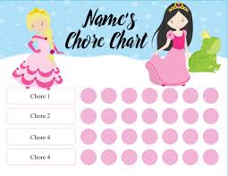 free printable chore chart for kids customize online