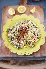 Jamie Oliver S Tuna Pasta Salad With Feta And Crispy Cayenne Crumbs Recipe Tuna Salad Pasta Tuna Pasta Feta Pasta Salad