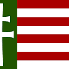 Black plague doctor surrounded by viruses with copy space with hungary flag. 1