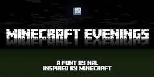 Riesenauswahl an spielen für konsole & pc. Minecraft Evenings Font Dafont Com