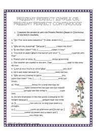 Present Perfect Simple Vs Present Perfect Continuous Exercises Pdf Present Perfect Simple And Continuous Grammatika Rabochie Tetradi Anglijskij Yazyk