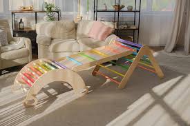 Climbing Triangle And Climbing Arch Swing With Ramp Pickler Set Of 3 Items Montessori Furniture Set Step Arch Climbing Ladder For Kids Furniture Sets Furniture Montessori Furniture
