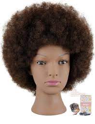 Her hair is just like your hair! Amazon Com Kalyx Mannequin Head African American With 100 Human Hair Cosmetology Afro Hair Manikin Head For Practice Styling Braiding Beauty