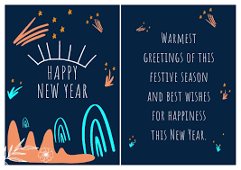 Enjoy 20% off holiday orders and free recipient addressing. Christmas And New Year Card 2019 Template Postermywall