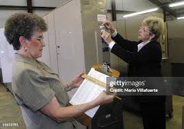 Janet Burks, Bossier Parish Registrar of Voters and Joan L. Carraway,...  News Photo