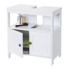 Wandhängende unterschränke haben den vorteil der einfacheren bodenpflege und wirken luftiger. Waschbeckenunterschrank Hwc B63 Badschrank Badezimmer Unterschrank Waschtischunterschrank 60x60x30cm Weiss