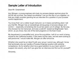 12 Sample Introduction Letters Writing Letters Formats Examples