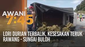 Travelling between rawang and sungai buloh is possible by train. Lori Durian Terbalik Kesesakan Teruk Rawang Sungai Buloh Youtube