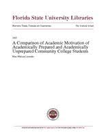 Is your child academically prepared for kindergarten? Comparison Of Academic Motivation Of Academically Prepared And Academically Unprepared Community College Students Fsu Digital Flvc Org