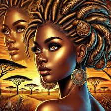 African Goddess painted by Me #devineart Devinecustomz_devineart