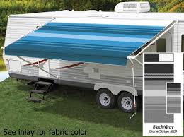 Choose from a variety of colors and patterns. 16 Awning Replacement Fabric Black Gray 00 1664