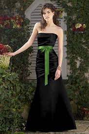 For A Summer Wedding We Could Do This Or A Shorter Version With Either Black Dr Black Bridesmaid Dresses Bridesmaid Dresses Strapless Green Bridesmaid Dresses