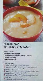 Satu lagi jenis bubur manis iaitu bubur ubi keledek. Bubur Nasi Tomato Kentang Cara Memasak Ubi Rebusan