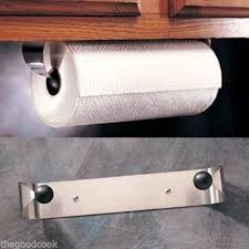 Conveniently frees up counter and cabinet space. Prodyne Stainless Steel Under Cabinet Paper Towel Holder Rack Wall Mount Walmart Canada