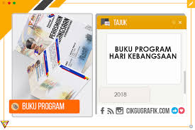 Nah, di indonesia kapan hari guru diperingati? Template Buku Program Hari Kebangsaan 2018 Koleksi Grafik Untuk Guru