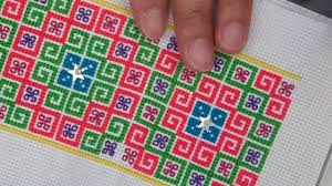 Crochet bookmarks embroidery stitchery pattern cross stitching cross stich cross stitch patterns stich. Hmong Cross Stitch I M Working On Easy Starter And Beautiful By Mai Haude