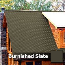 Burnished slate/ clay partially enclosed pole barn pbr, pole barns reference: Metal Roofing Color Options Detailed Metals Residential Metal Roofing Metal Roofs Farmhouse Metal Roof
