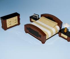 Lego Furniture Master Bedroom Collection Huge Bed Nightstands Dresser Lego Furniture Lego Bedroom Lego Bed