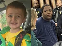 A woman allegedly stabbed a 3-year-old boy to death outside an Ohio grocery  store in a random attack, according to police.