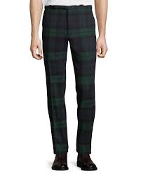Black And Yellow Plaid Pants Mens Ralph Lauren Men S Tartan Plaid Side Strip Pants Ralphlauren Cloth Tartan Pants Tartan Pants Mens Stripped Pants