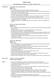 You can skip right to the finish line with our state of the art resume. Financial Specialist Resume Samples Velvet Jobs