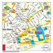 Republic of venice, austrian empire, italy, france, austrian empire, kingdom of italy, habsburg. Venice Italy Red Maps Mapscompany Travel Maps And Hiking Maps
