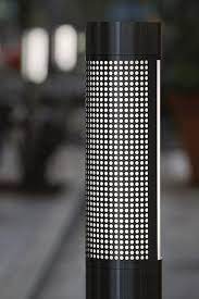 light column bollards shown with 180 degree perforated shields at 501 column design lighting design layout design