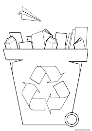 coloriage bac de recyclage papier jecolorie com popsicle canva