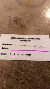 A drinking team with a trivia problem 113. This Week In Trivia Team Name Inspiration