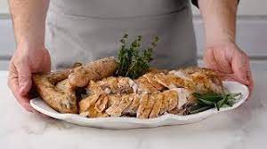 Place the frozen turkey on a roasting rack in a shallow pan and cook for three hours before removing the bag of giblets. Thanksgiving Turkey Dinner Wegmans