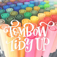 Tombow Tidy Up Printable Tombow Dual Brush Pen Organizer