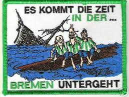 Drei haie treffen sich irgendwo im meer. Abstieg Lustige Anti Werder Bremen Bilder