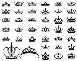 Download Crown Svg Crown Clipart Crown Svg Crown Silhouette Crown Etsy