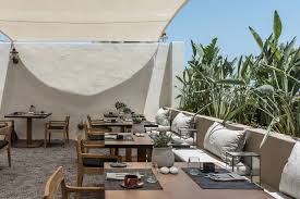 Santorini S Istoria Boutique Hotel Revels In Mediterranean Bliss Yatzer Santorini Hotels Outdoor Restaurant Design Boutique Hotels Design