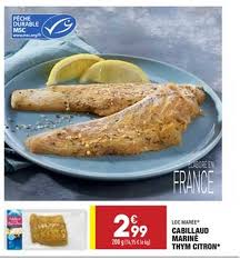 Offre Cabillaud Marine Thym Citron Loc Maree Chez Aldi
