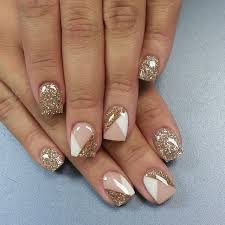 Flesh color is the ideal base for the nail art. Image About Girl In Nails By Liv On We Heart It