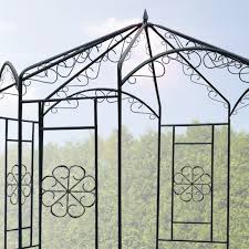 Als echte zierde dank ihrer klassischen eleganz sind sie ein schöner blickfang. Metall Pavillon Rosenbogen Rankhilfe Rankgitter Pergola Torbogen Garten Schwarz Detec Handel De