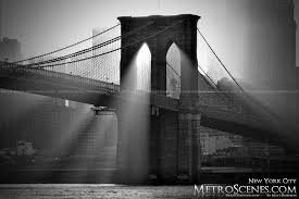 Black And White Nyc Background Brooklyn Bridge Black And White With Sunrays Metroscenes Com Black And White City Skylines Brooklyn Bridge Black And White City Brooklyn Bridge New York