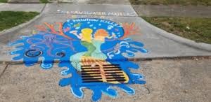 Each artist in our studio comes from a different . All Storm Drain Art Is Complete Kingsport Tn