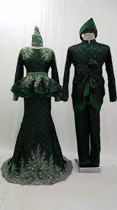 Dress pengantin kuning champagne size fit to m: Dress Full Songket Peplum Emerald Songket Pengantin Facebook