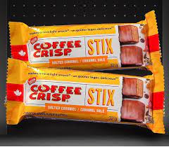 Coffee Crisp Salted Caramel Stix Bars Coffee Crisp Salted Caramel Candy Bar