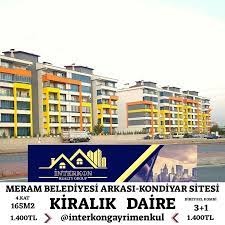Konya Meram Kondiyar Sitesi Kiralik Daire Meram Belediyesi Civari Otopark Ikiz