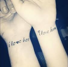 Love Tattoos For Couples I Love Him Her Love Photos Loveimgs Cute Couple Tattoos Matching Couple Tattoos Couple Tattoos Unique