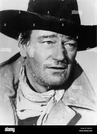John wayne director Banque d'images noir et blanc