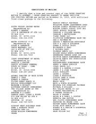 Order Granting Motion to Augment; Order Granting Request to Amend Petition  for Judicial Review