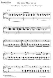 Free The Show Must Go On Queen Sheet Music Preview 1 Piano Sheet Music Free Violin Sheet Music Piano Sheet Music