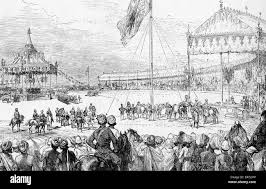 Delhi durbar 1877 Black and White Stock ...