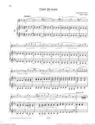 Holmes Clair De Lune Sheet Music From Romantic Miniatures For Flute And Piano