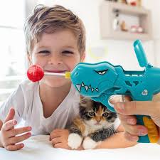 Leuke Dinosaurus Snoep Lolly Gun Zoete Speelgoed Voor Kinderen Nieuw  Speelgoed Suiker Opbergdoos Voor Kinderen Grappige Verjaardagscadeau Kat  speelgoed